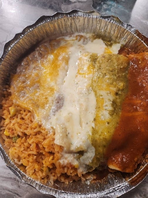 Enchiladas Bandera.